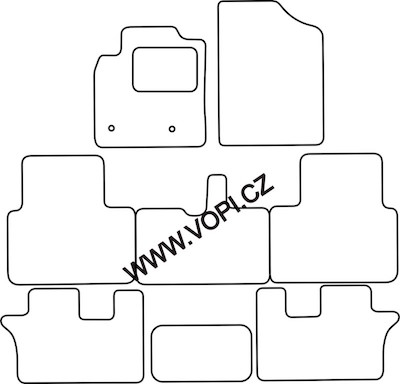 Autokoberce Toyota Avensis Verso 2001 - 2009 Royalfit (4744)